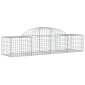 vidaXL Συρματοκιβώτια Τοξωτά 11 τεμ. 200x50x40/60 εκ. Γαλβαν. Ατσάλι