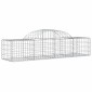 vidaXL Συρματοκιβώτια Τοξωτά 12 τεμ. 200x50x40/60 εκ. Γαλβαν. Ατσάλι