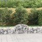 vidaXL Συρματοκιβώτια Τοξωτά 15 τεμ. 200x50x40/60 εκ. Γαλβαν. Ατσάλι