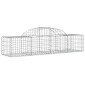 vidaXL Συρματοκιβώτια Τοξωτά 18 τεμ. 200x50x40/60 εκ. Γαλβαν. Ατσάλι