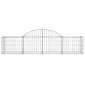 vidaXL Συρματοκιβώτια Τοξωτά 18 τεμ. 200x50x40/60 εκ. Γαλβαν. Ατσάλι