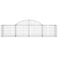 vidaXL Συρματοκιβώτια Τοξωτά 25 τεμ. 200x50x40/60 εκ. Γαλβαν. Ατσάλι