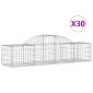 vidaXL Συρματοκιβώτια Τοξωτά 30 τεμ. 200x50x40/60 εκ. Γαλβαν. Ατσάλι