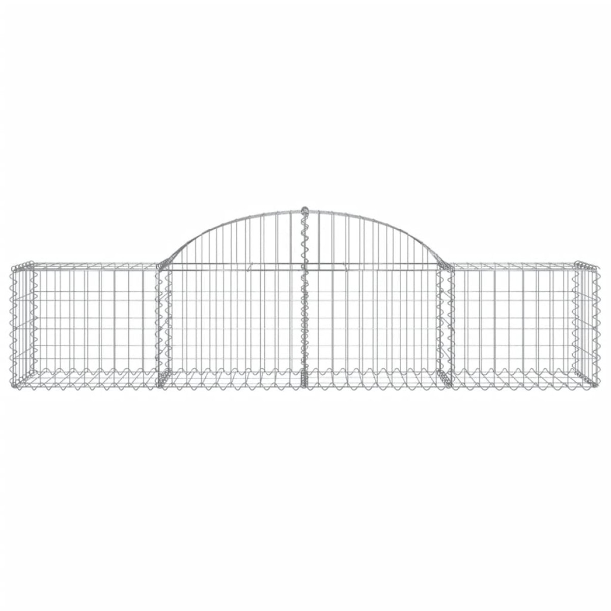 vidaXL Συρματοκιβώτια Τοξωτά 40 τεμ. 200x50x40/60 εκ. Γαλβαν. Ατσάλι