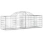 vidaXL Συρματοκιβώτια Τοξωτά 4 τεμ. 200x50x60/80 εκ. Γαλβαν. Ατσάλι