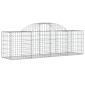 vidaXL Συρματοκιβώτια Τοξωτά 5 τεμ. 200x50x60/80 εκ. Γαλβαν. Ατσάλι