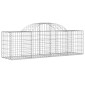 vidaXL Συρματοκιβώτια Τοξωτά 7 τεμ. 200x50x60/80 εκ. Γαλβαν. Ατσάλι
