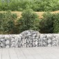vidaXL Συρματοκιβώτια Τοξωτά 9 τεμ. 200x50x60/80 εκ. Γαλβαν. Ατσάλι
