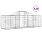vidaXL Συρματοκιβώτια Τοξωτά 20 τεμ. 200x50x60/80 εκ. Γαλβαν. Ατσάλι