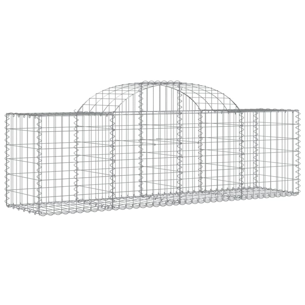 vidaXL Συρματοκιβώτια Τοξωτά 20 τεμ. 200x50x60/80 εκ. Γαλβαν. Ατσάλι