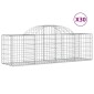 vidaXL Συρματοκιβώτια Τοξωτά 30 τεμ. 200x50x60/80 εκ. Γαλβαν. Ατσάλι