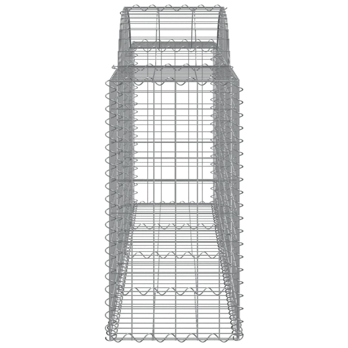 vidaXL Συρματοκιβώτια Τοξωτά 7 τεμ. 200x50x80/100 εκ. Γαλβαν. Ατσάλι