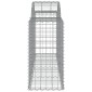 vidaXL Συρματοκιβώτια Τοξωτά 7 τεμ. 200x50x80/100 εκ. Γαλβαν. Ατσάλι