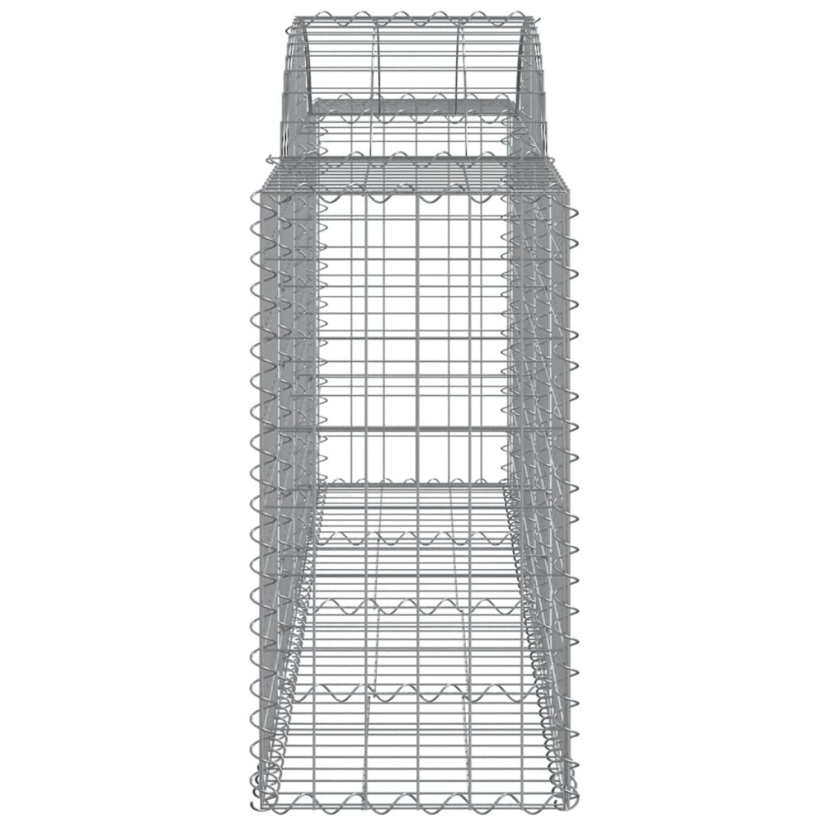 vidaXL Συρματοκιβώτια Τοξωτά 11 τεμ. 200x50x80/100 εκ. Γαλβαν. Ατσάλι