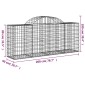 vidaXL Συρματοκιβώτια Τοξωτά 11 τεμ. 200x50x80/100 εκ. Γαλβαν. Ατσάλι