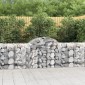 vidaXL Συρματοκιβώτια Τοξωτά 12 τεμ. 200x50x80/100 εκ. Γαλβαν. Ατσάλι