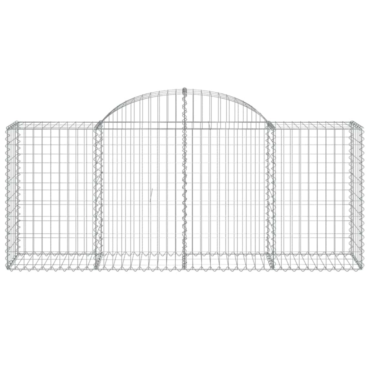 vidaXL Συρματοκιβώτια Τοξωτά 13 τεμ. 200x50x80/100 εκ. Γαλβαν. Ατσάλι