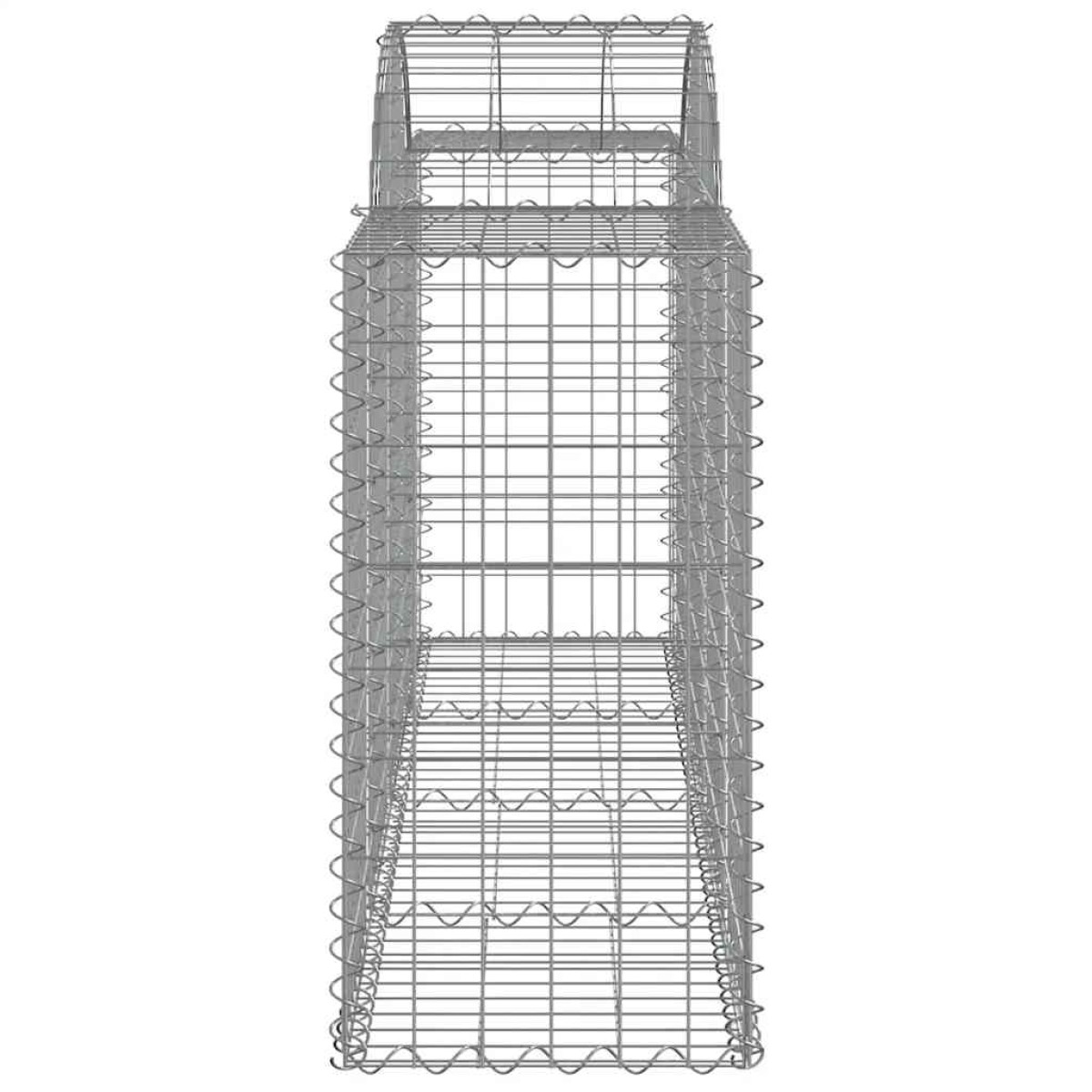 vidaXL Συρματοκιβώτια Τοξωτά 13 τεμ. 200x50x80/100 εκ. Γαλβαν. Ατσάλι