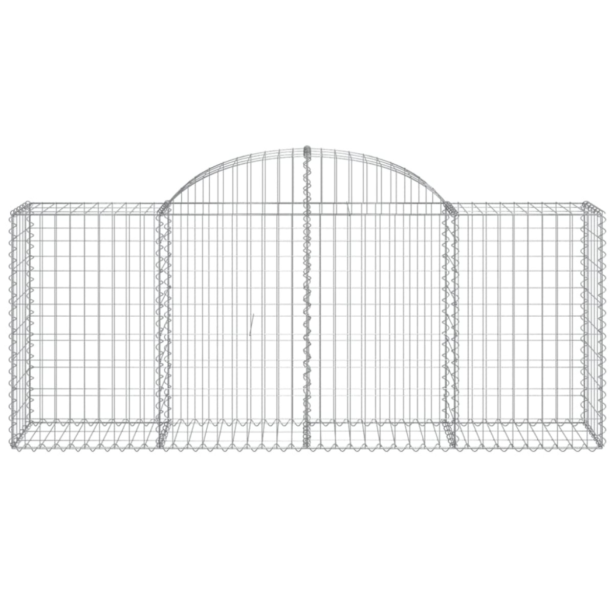 vidaXL Συρματοκιβώτια Τοξωτά 50 τεμ. 200x50x80/100 εκ. Γαλβαν. Ατσάλι