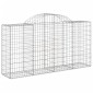 vidaXL Συρματοκιβώτια Τοξωτά 3 τεμ. 200x50x100/120 εκ. Γαλβαν. Ατσάλι