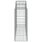 vidaXL Συρματοκιβώτια Τοξωτά 3 τεμ. 200x50x100/120 εκ. Γαλβαν. Ατσάλι