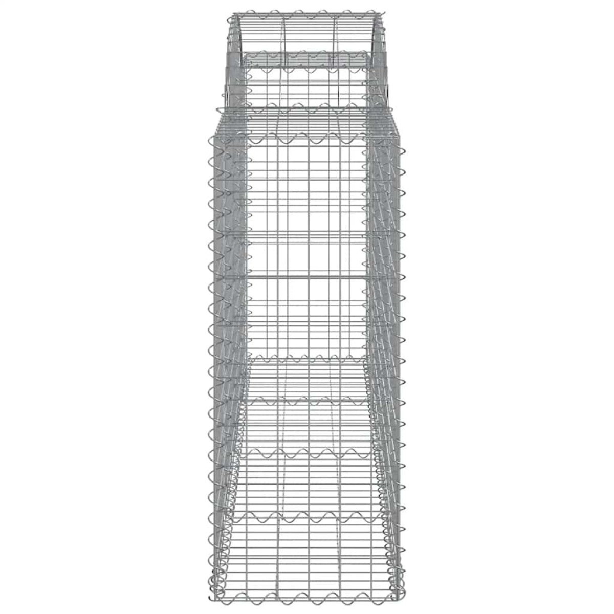 vidaXL Συρματοκιβώτια Τοξωτά 4 τεμ. 200x50x100/120 εκ. Γαλβαν. Ατσάλι