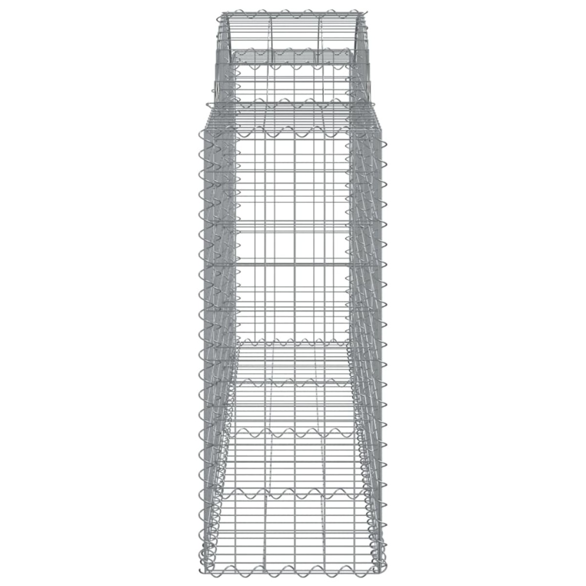 vidaXL Συρματοκιβώτια Τοξωτά 14 τεμ. 200x50x100/120 εκ. Γαλβαν. Ατσάλι