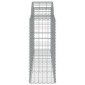 vidaXL Συρματοκιβώτια Τοξωτά 15 τεμ. 200x50x100/120 εκ. Γαλβαν. Ατσάλι