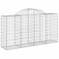 vidaXL Συρματοκιβώτια Τοξωτά 18 τεμ. 200x50x100/120 εκ. Γαλβαν. Ατσάλι