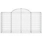 vidaXL Συρματοκιβώτια Τοξωτά 30 τεμ. 200x50x100/120 εκ. Γαλβαν. Ατσάλι