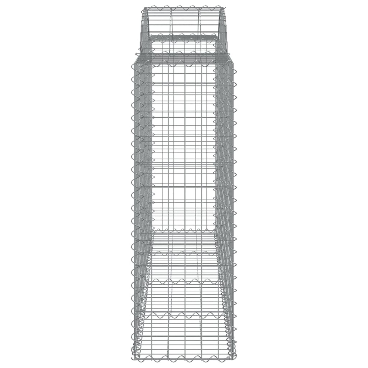 vidaXL Συρματοκιβώτια Τοξωτά 4 τεμ. 200x50x120/140 εκ. Γαλβαν. Ατσάλι