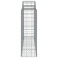 vidaXL Συρματοκιβώτια Τοξωτά 6 τεμ. 200x50x120/140 εκ. Γαλβαν. Ατσάλι