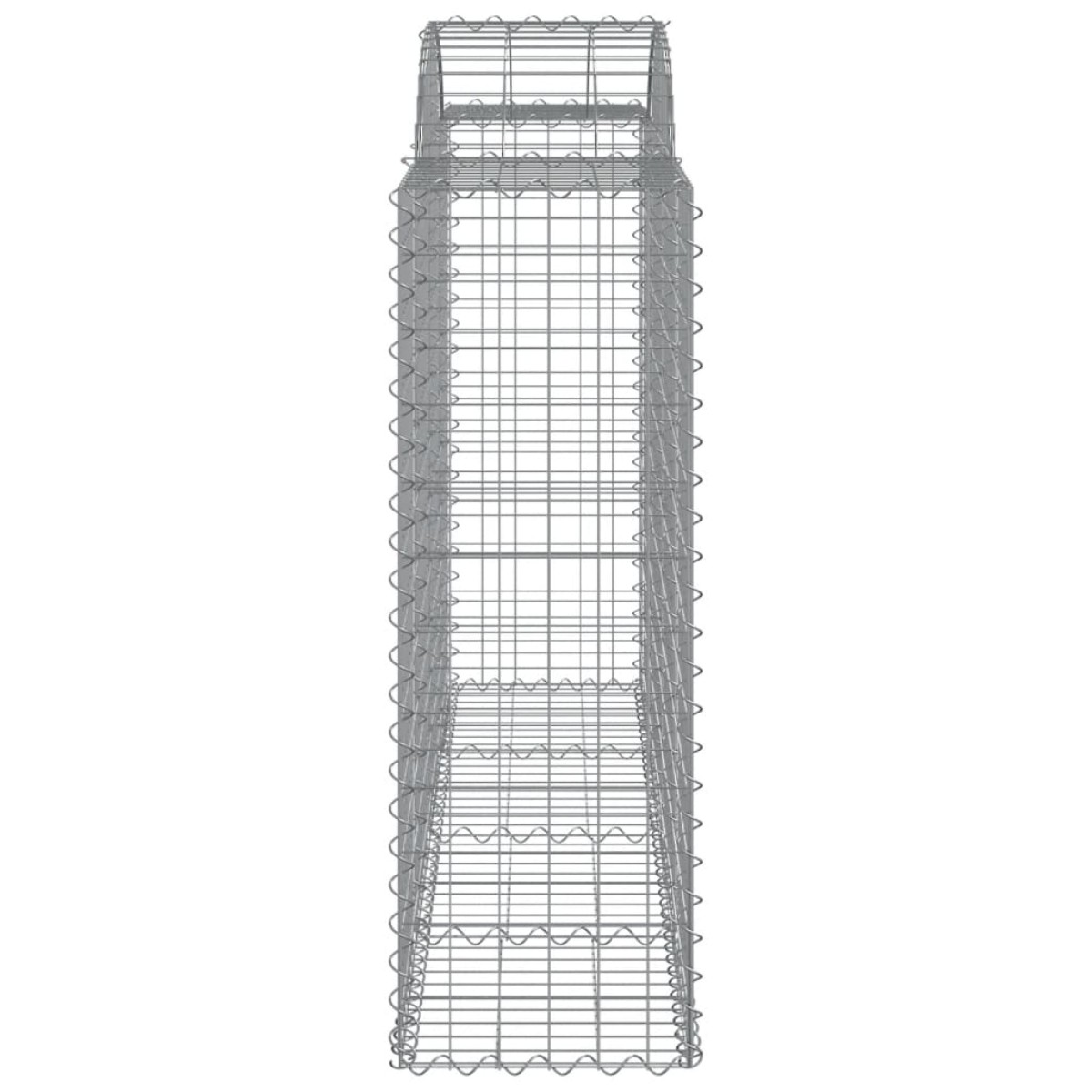 vidaXL Συρματοκιβώτια Τοξωτά 9 τεμ. 200x50x120/140 εκ. Γαλβαν. Ατσάλι