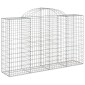 vidaXL Συρματοκιβώτια Τοξωτά 10 τεμ. 200x50x120/140 εκ. Γαλβαν. Ατσάλι