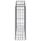 vidaXL Συρματοκιβώτια Τοξωτά 11 τεμ. 200x50x120/140 εκ. Γαλβαν. Ατσάλι