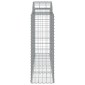 vidaXL Συρματοκιβώτια Τοξωτά 12 τεμ. 200x50x120/140 εκ. Γαλβαν. Ατσάλι