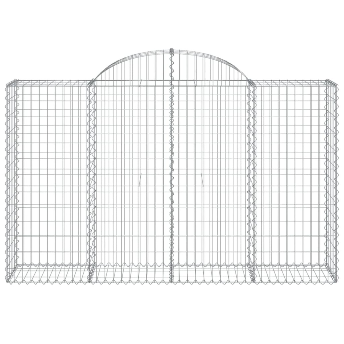 vidaXL Συρματοκιβώτια Τοξωτά 13 τεμ. 200x50x120/140 εκ. Γαλβαν. Ατσάλι
