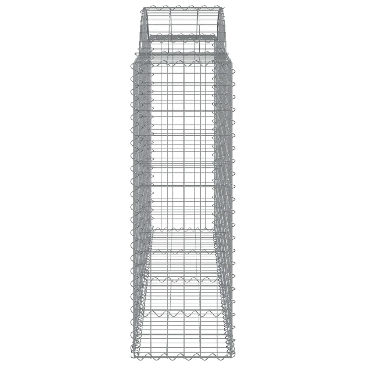 vidaXL Συρματοκιβώτια Τοξωτά 14 τεμ. 200x50x120/140 εκ. Γαλβαν. Ατσάλι