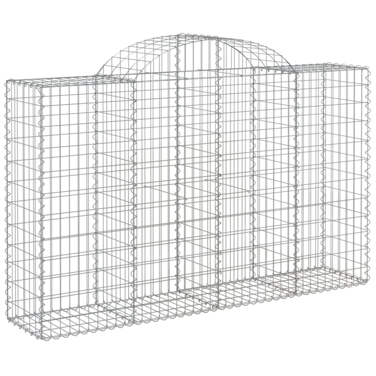 vidaXL Συρματοκιβώτια Τοξωτά 40 τεμ. 200x50x120/140 εκ. Γαλβαν. Ατσάλι