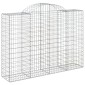 vidaXL Συρματοκιβώτια Τοξωτά 4 τεμ. 200x50x140/160 εκ. Γαλβαν. Ατσάλι