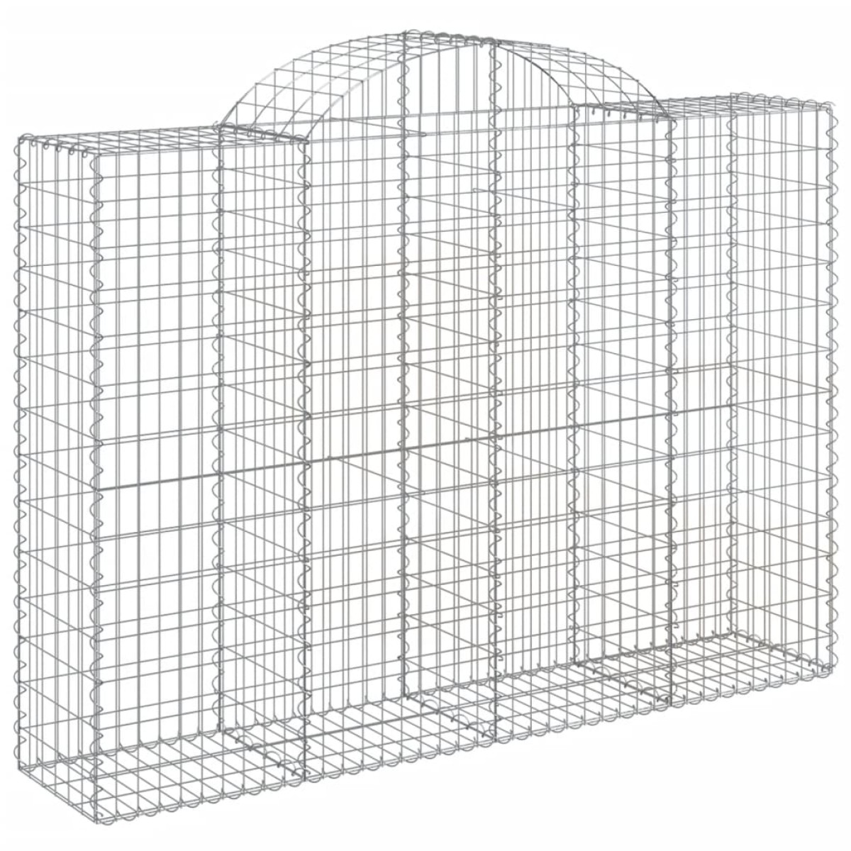 vidaXL Συρματοκιβώτια Τοξωτά 6 τεμ. 200x50x140/160 εκ. Γαλβαν. Ατσάλι