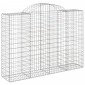 vidaXL Συρματοκιβώτια Τοξωτά 6 τεμ. 200x50x140/160 εκ. Γαλβαν. Ατσάλι