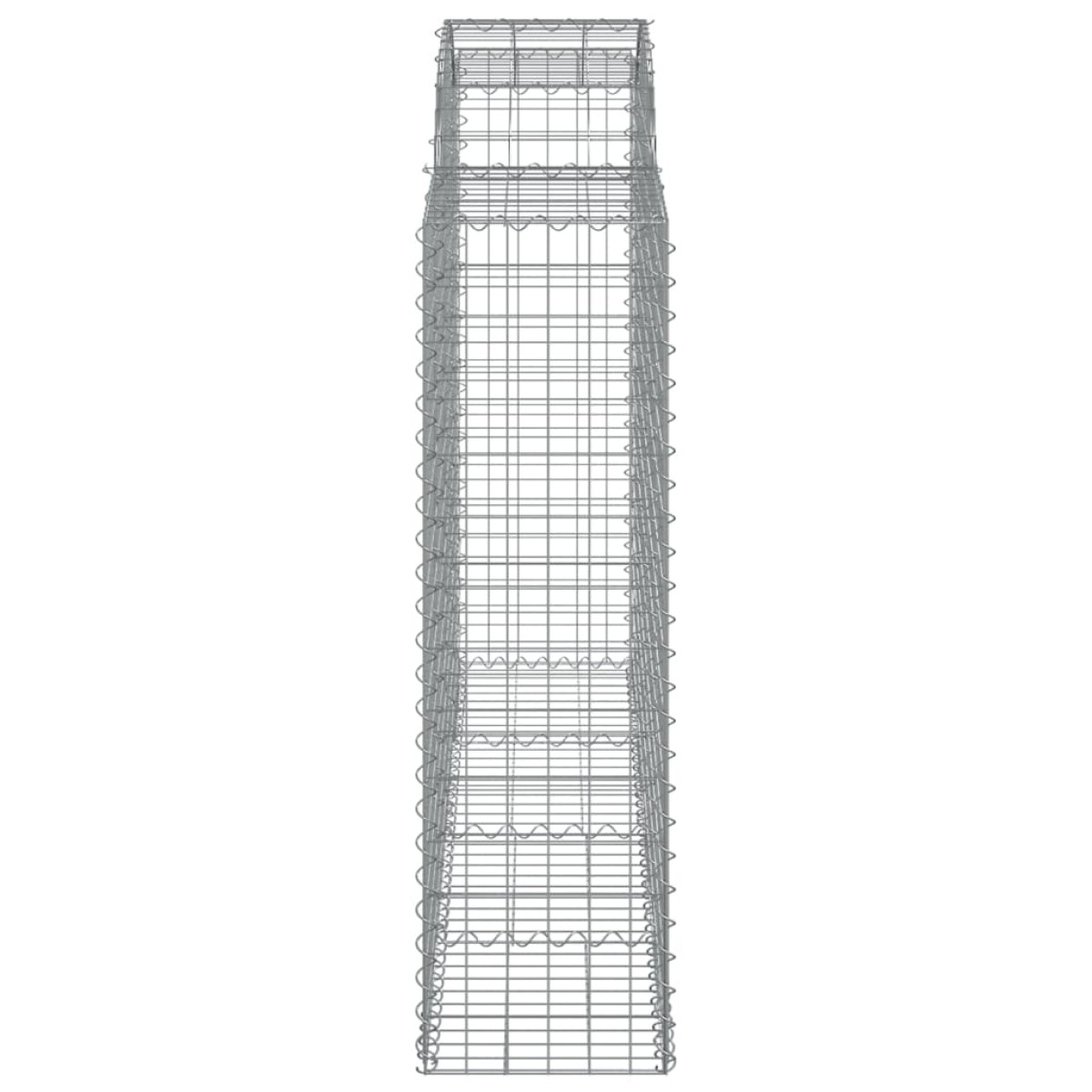 vidaXL Συρματοκιβώτια Τοξωτά 6 τεμ. 200x50x140/160 εκ. Γαλβαν. Ατσάλι