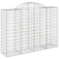 vidaXL Συρματοκιβώτια Τοξωτά 11 τεμ. 200x50x140/160 εκ. Γαλβαν. Ατσάλι