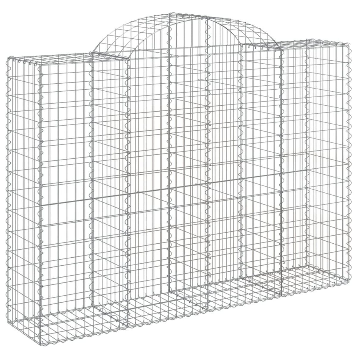 vidaXL Συρματοκιβώτια Τοξωτά 13 τεμ. 200x50x140/160 εκ. Γαλβαν. Ατσάλι