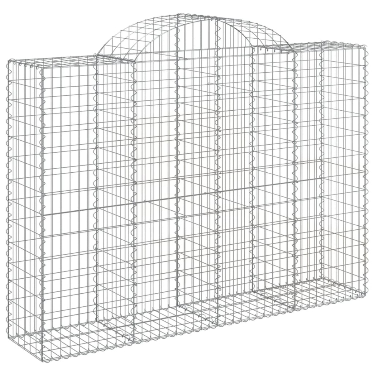 vidaXL Συρματοκιβώτια Τοξωτά 14 τεμ. 200x50x140/160 εκ. Γαλβαν. Ατσάλι