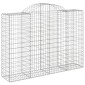 vidaXL Συρματοκιβώτια Τοξωτά 14 τεμ. 200x50x140/160 εκ. Γαλβαν. Ατσάλι