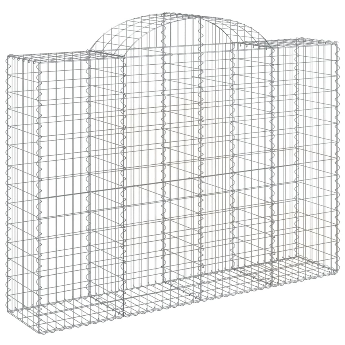 vidaXL Συρματοκιβώτια Τοξωτά 20 τεμ. 200x50x140/160 εκ. Γαλβαν. Ατσάλι
