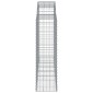 vidaXL Συρματοκιβώτια Τοξωτά 40 τεμ. 200x50x140/160 εκ. Γαλβαν. Ατσάλι