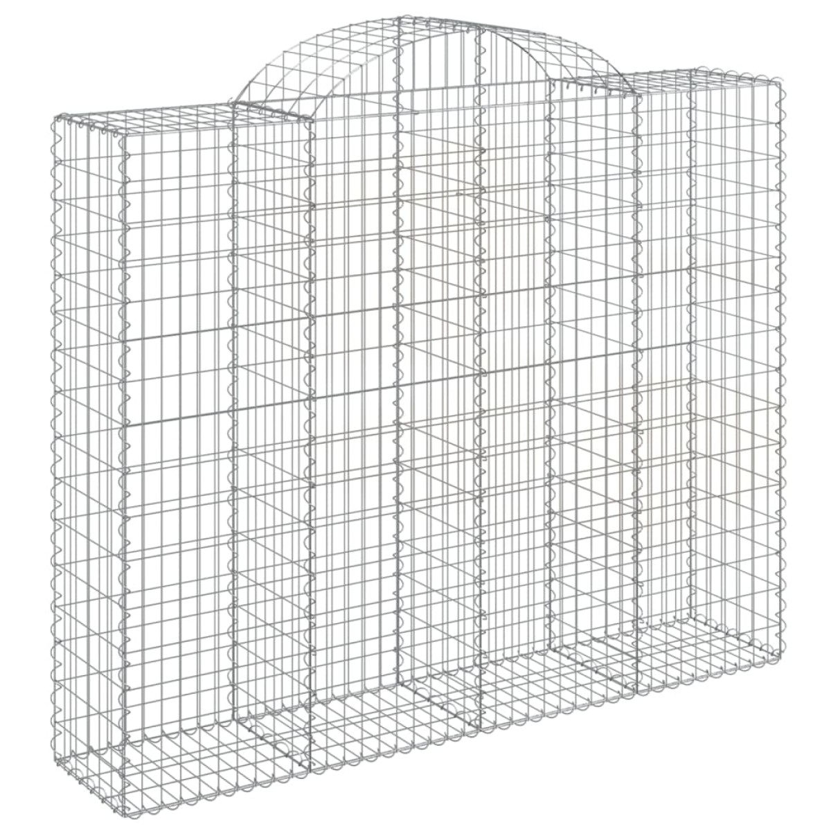 vidaXL Συρματοκιβώτια Τοξωτά 4 τεμ. 200x50x160/180 εκ. Γαλβαν. Ατσάλι